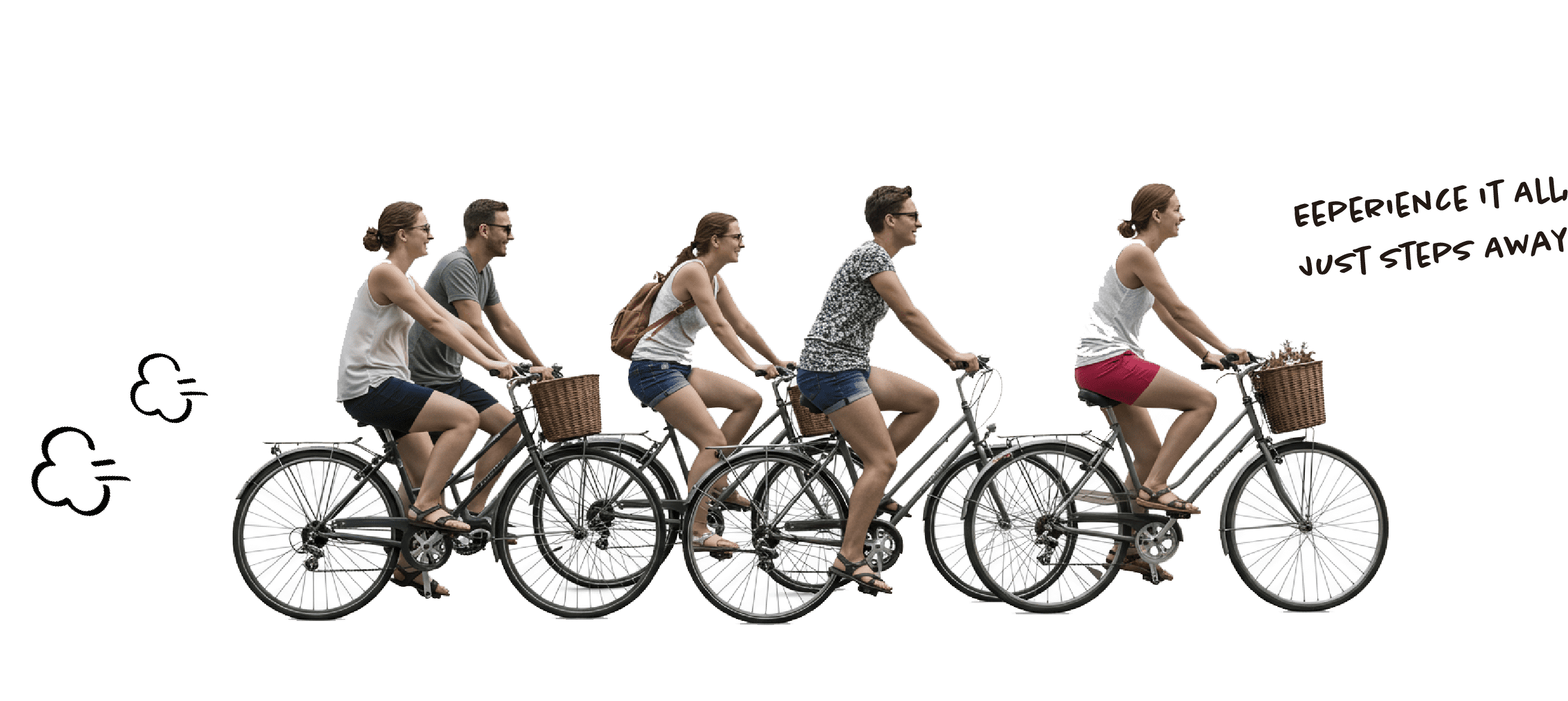 Tourists visiting Japan by bicycle